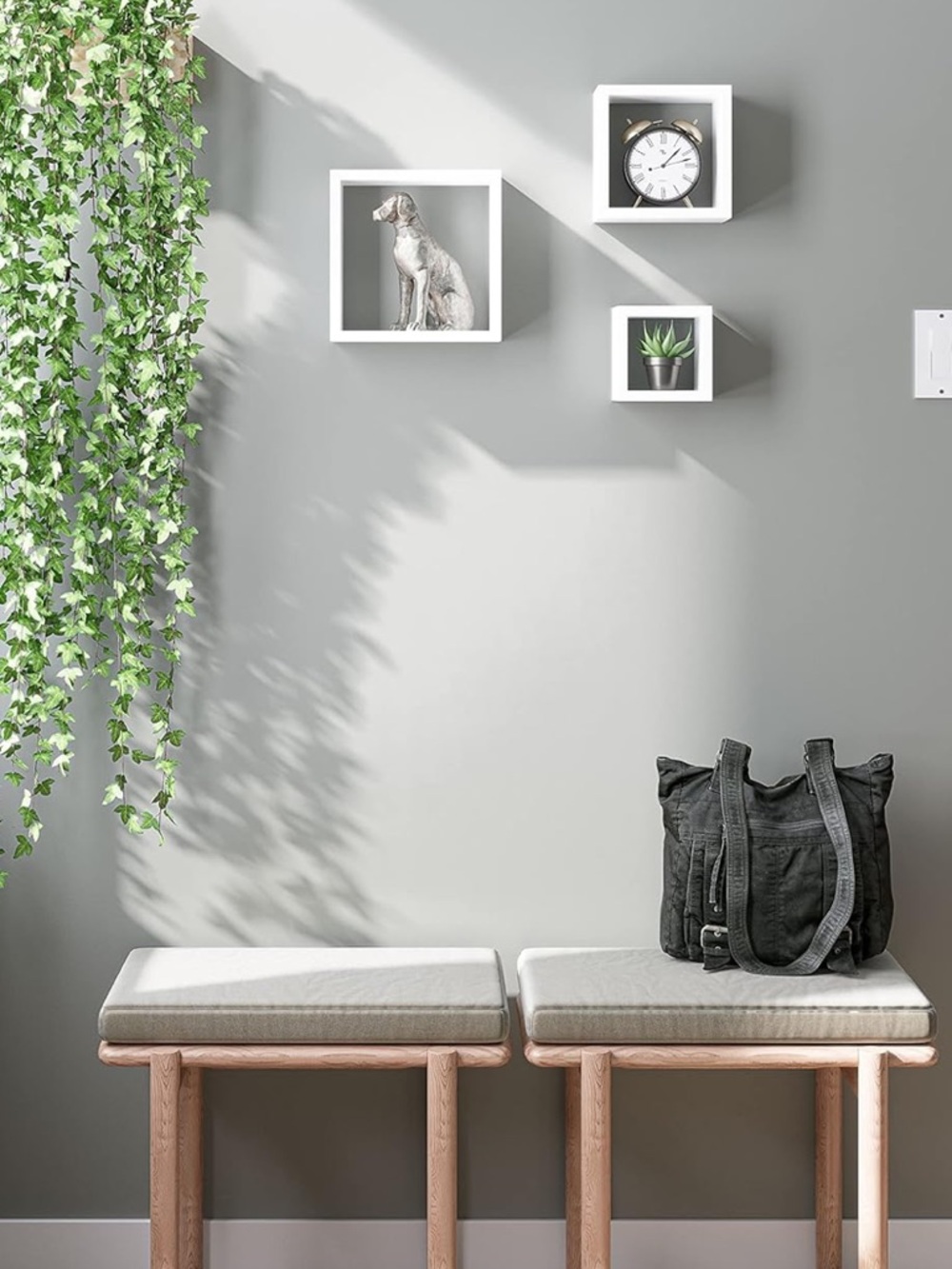 NIB Set of 3 White Wall-Mounted Floating Shelves $60 - Never Opened!